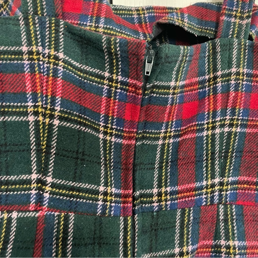 Copper Key Red Green Tartan Jumper Pinafore Dress Holiday Size Junior Small,NWOT - Picture 6 of 9